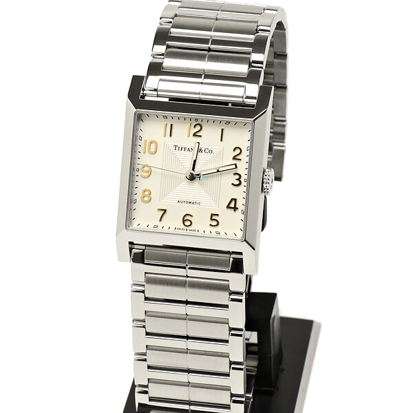 Tiffany Co. 1837 Makers 27mm Square Watch 67460677 Directly Men s Watch TI