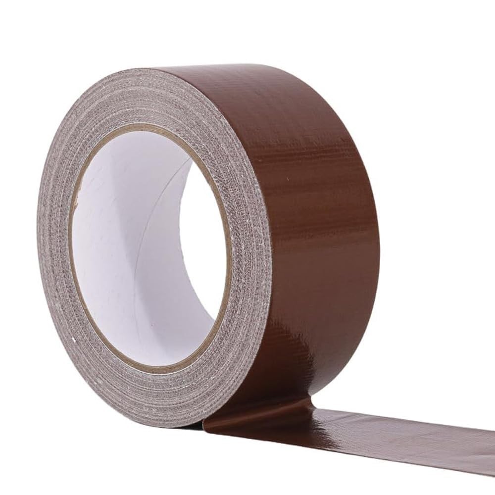 Duct Tape Dark Brown 2 Inches x 30 Yards, No Residue, Waterproof, Tear by Hand,