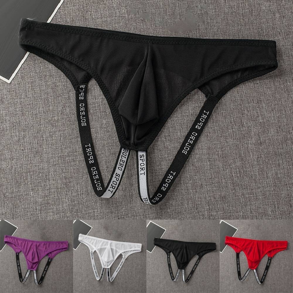Mens Jock Strap Breathable Underwear Backless Jockstrap/Briefs Underpants Thong