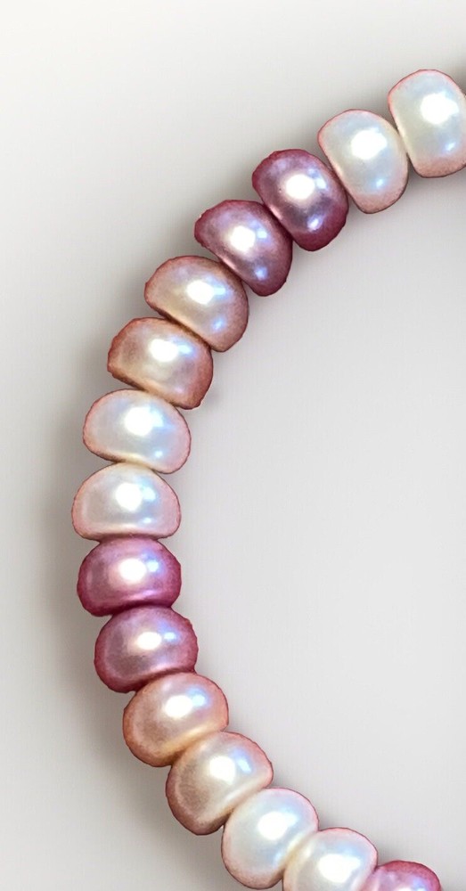 Natural Multicolor Pearl Necklace, Bracelet, and Earrings Set in 925 Sterling