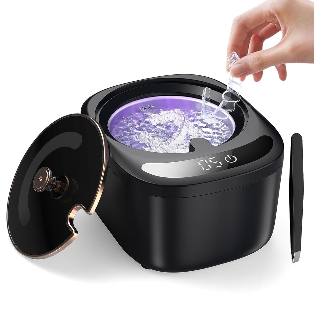 Ultra-Hygienic 230ML Retainer Cleaner with 45kHz Sonic Technology