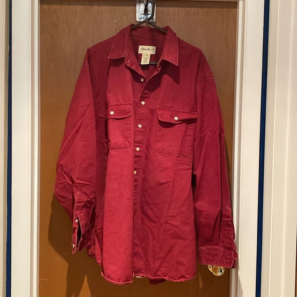 Eddie Bauer Men's XLT Flannel Button-Down Long Sleeve Shirt