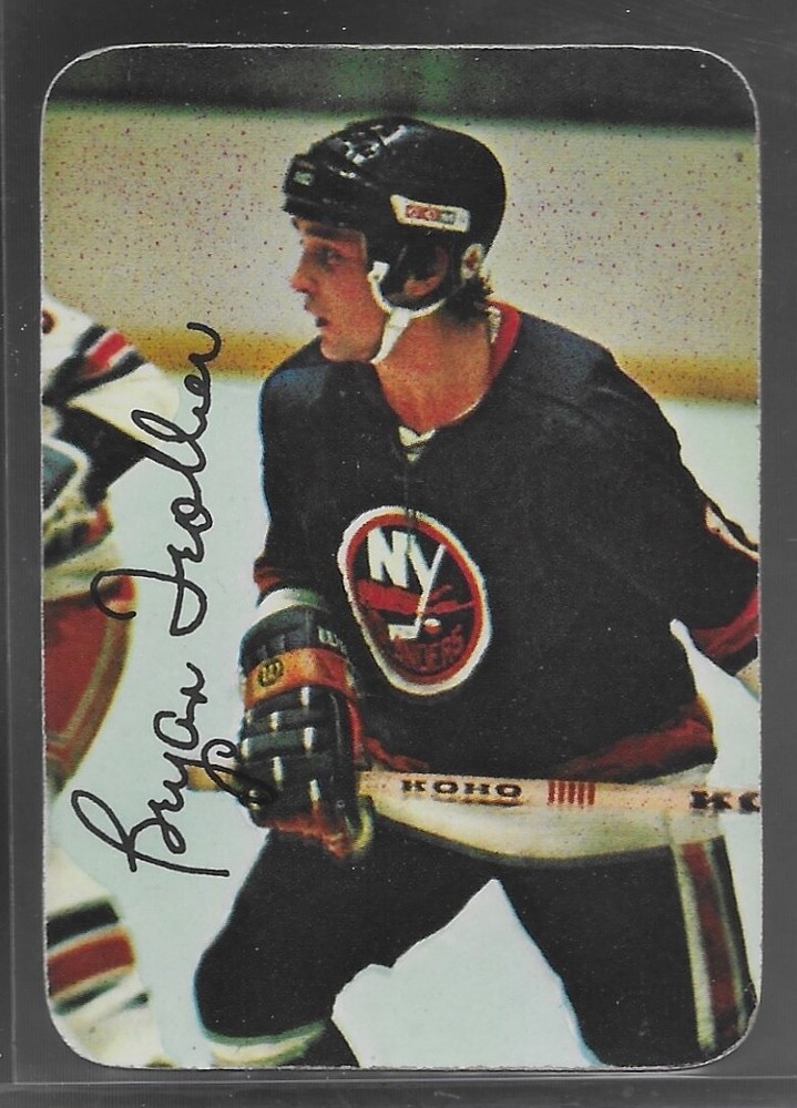 1976-77 Topps Bryan Trottier Glossy Rookie Card #15 RC Hockey