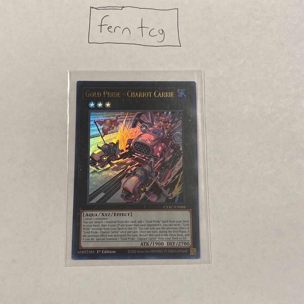 YuGiOh Gold Pride Chariot Carrie Ultra Rare NM Cyberstorm Access Fast Shipping-image