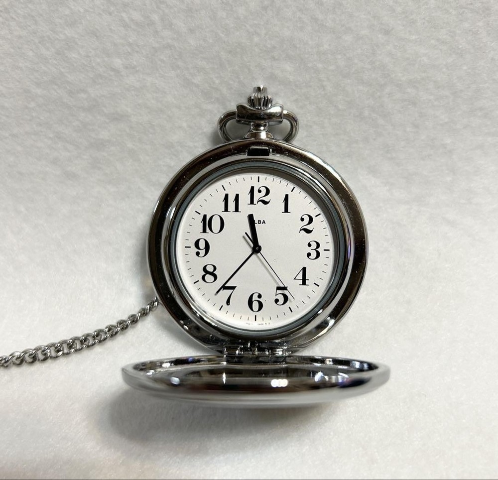 Vintage Watanabe Riki Mechanical Pocket Watch