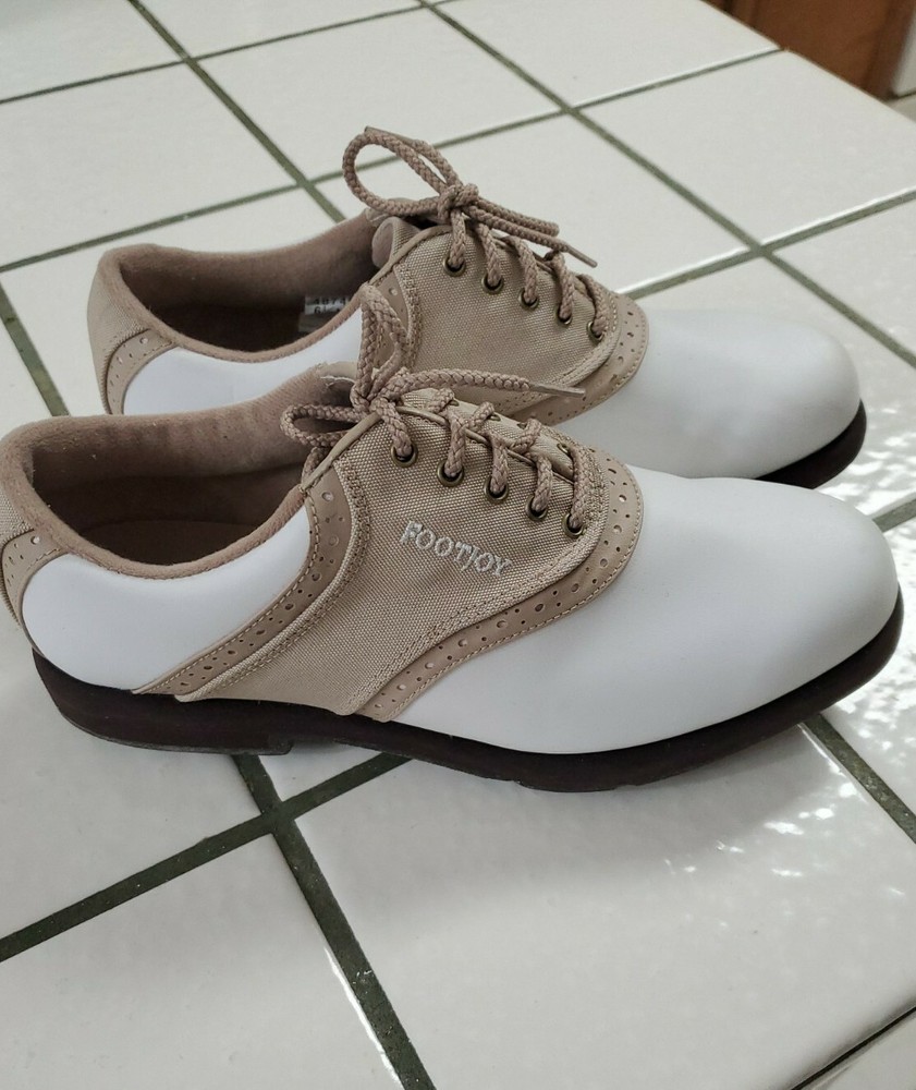 Waterproof Footjoy Greenjoys Womens Golf Shoes Cleats Size 6.5 #48746