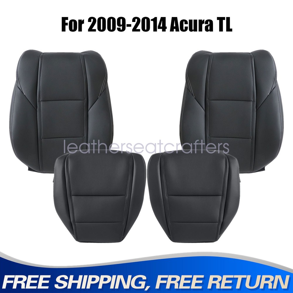 2009 to 2014 Fits Acura TL Driver & Passenger Side Perforated Leather Seat Cover