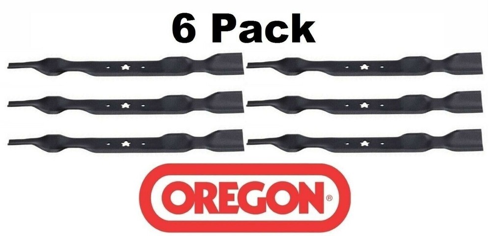 6 Pack Oregon 195-019 Mower Blades for Allis Chalmers 21546095