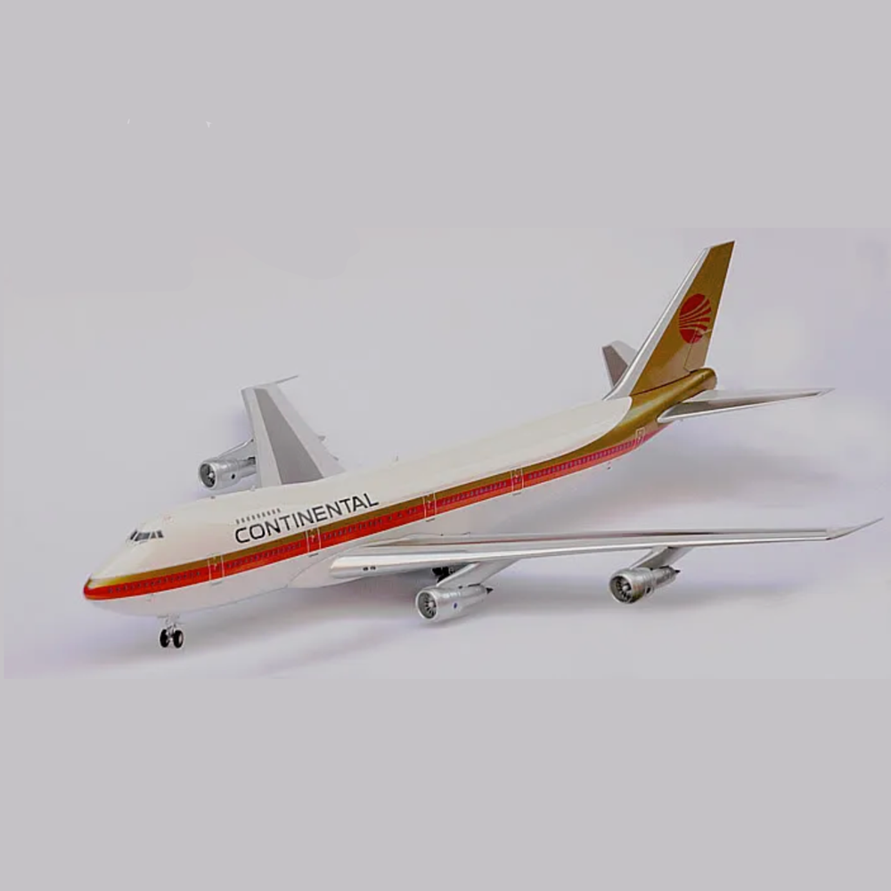 InFlight 200 Continental Red Meatball 747-200 1:200 Scale Die-Cast Model Plane