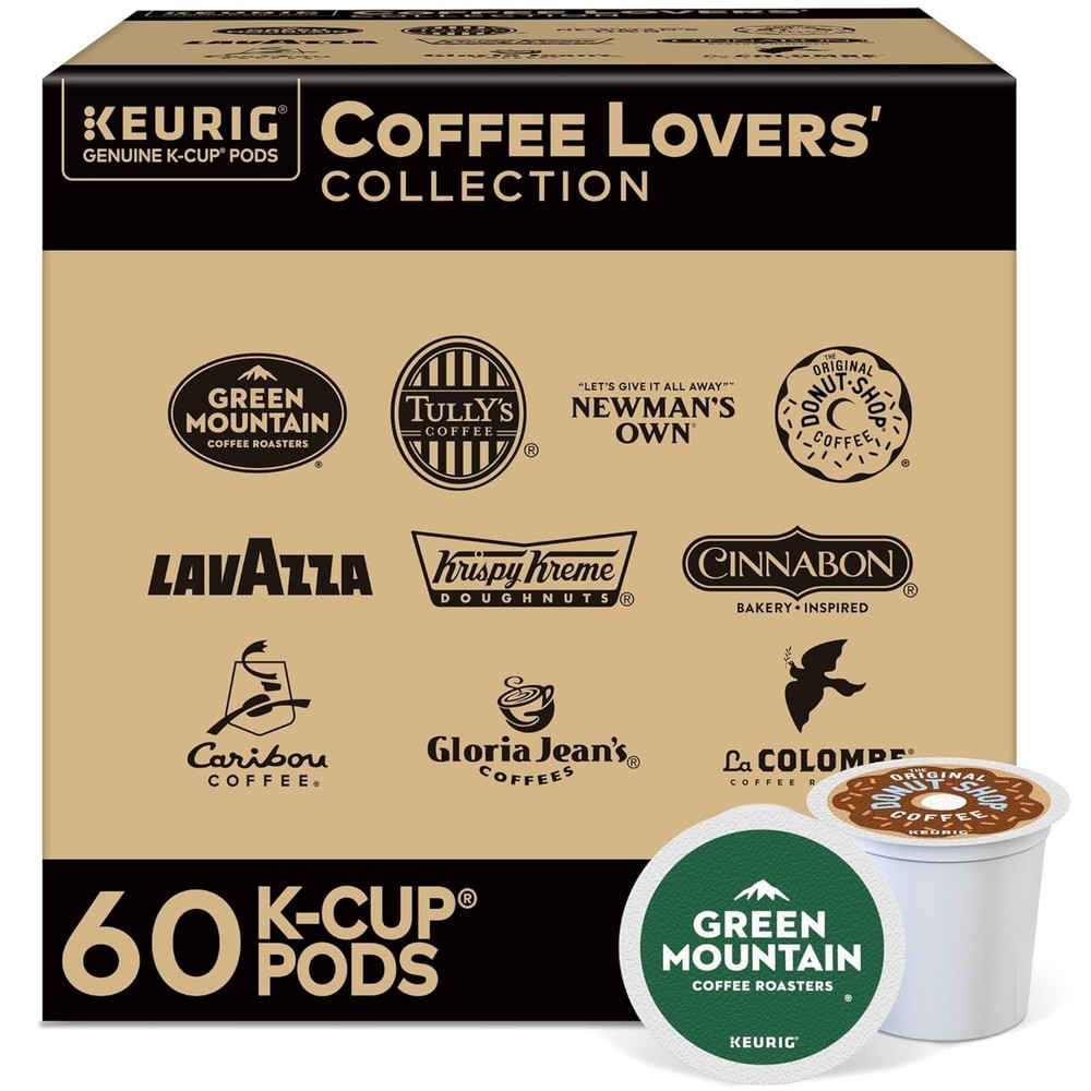 Coffee Lover's Variety Pack, Keurig K-Cup Pods, Single Serve, 60 Count