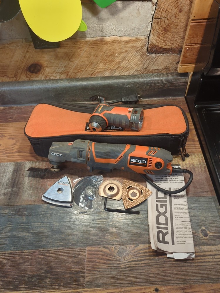 Ridgid JobMax R2850 Power Unit with Oscillating Tool and Drill Attachment  