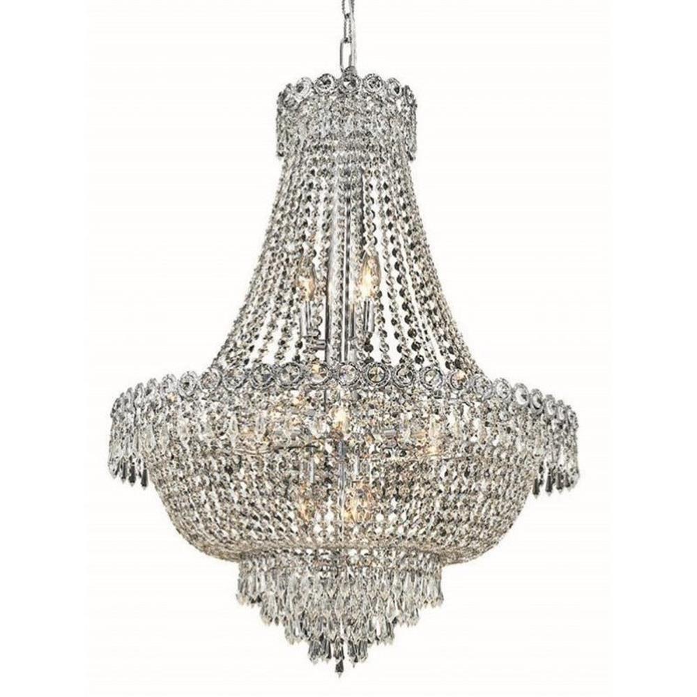 24-Inch Elegant Royal Crystal Chandelier with 12 Lights