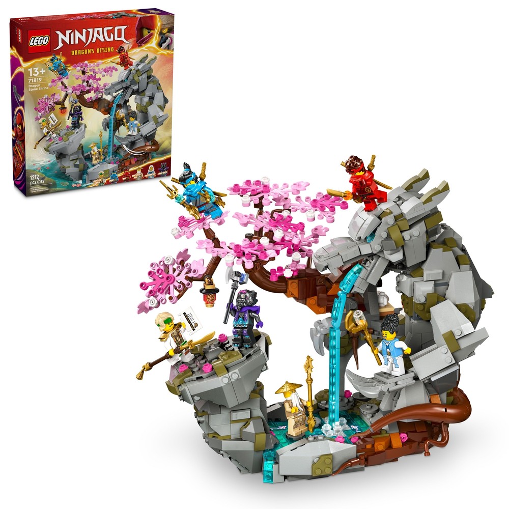 LEGO NINJAGO Dragon Stone Shrine Building Set 71819 with Minifigures