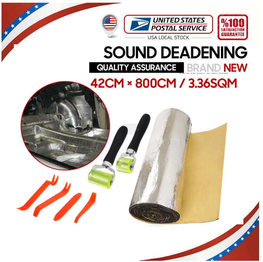 Thermal Sound Deadener Car Door Heat Shield Insulations Noise Reduce Mat 3.36SQM
