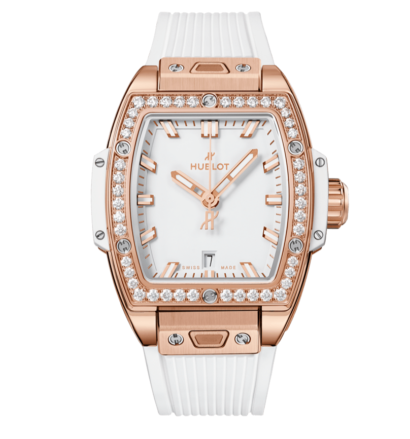 HUBLOT 682.OE.2080.RW.1204 SPIRIT OF BIG BANG KING GOLD WHITE DMDS RUBBER 32MM