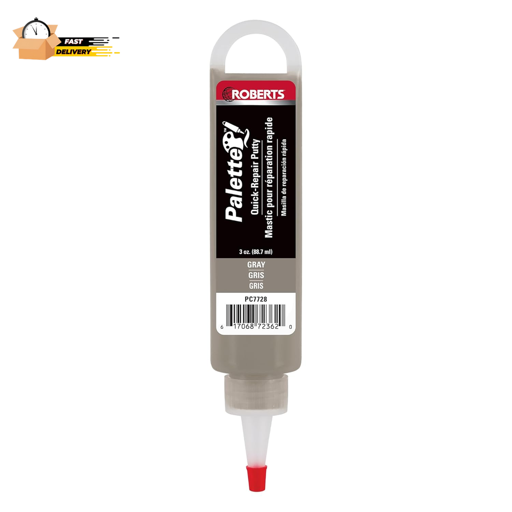 Repair Putty for Wood, Laminate, Vinyl - Gray Color (3 Oz.)