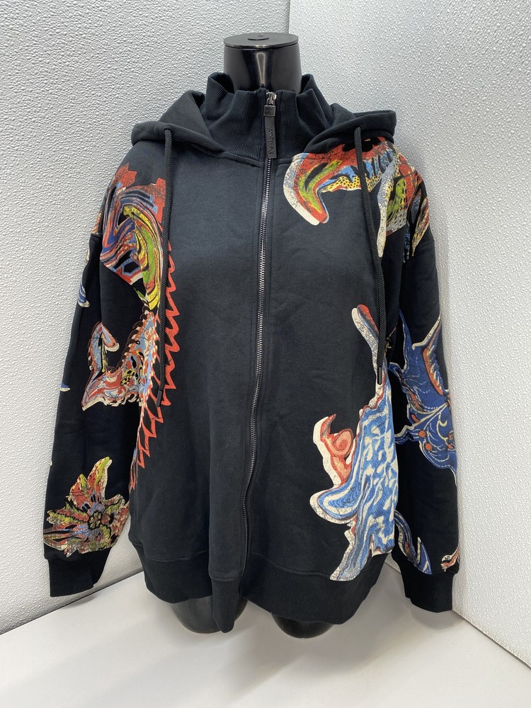 Desigual Women Sweatshirt Black/Multi Size S/M Designed By Mr. Christian Lacroix