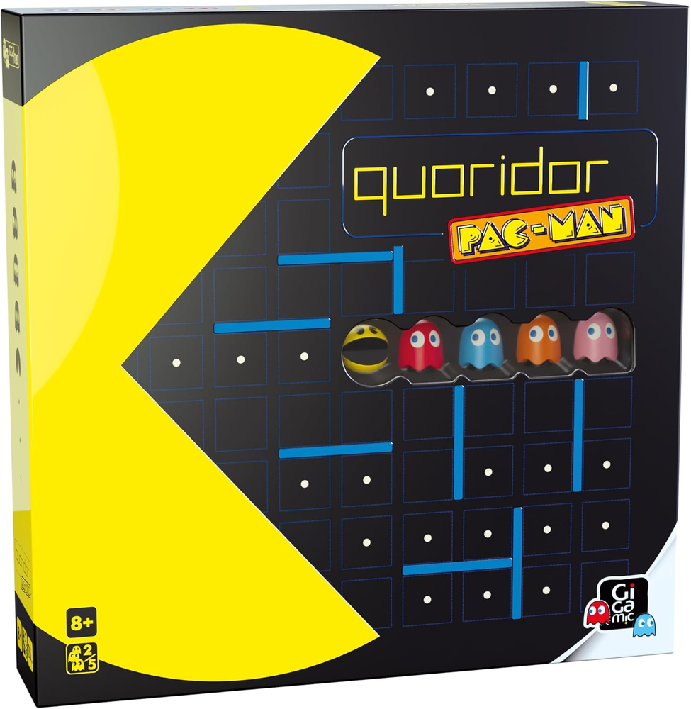 PAC-MAN Quoridor Strategy Board Game with 2 Exciting Modes for All Ages