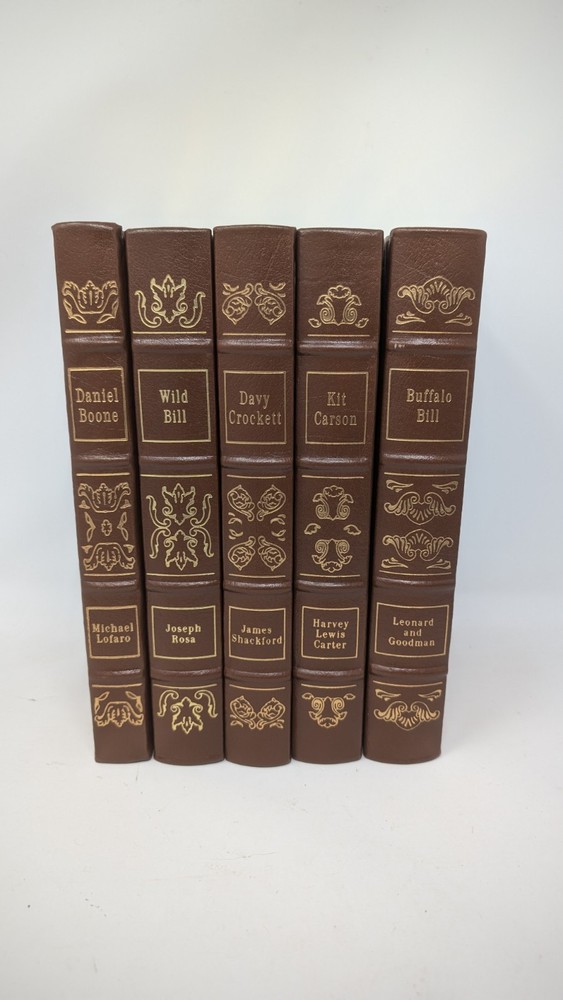EASTON PRESS Heroes of the Wild West 5V Wild Bill Buffalo Boone Crockett Carson