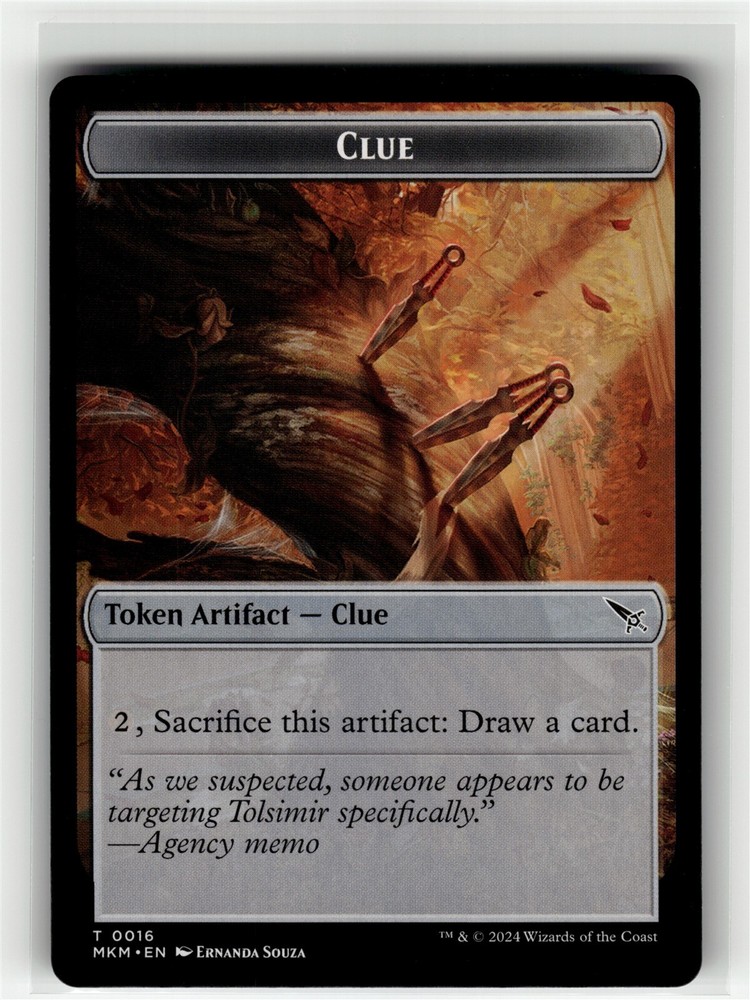 CLUE (0016) // A 0043 DOUBLE-SIDE Murders at Karlov Manor #16//43 MKM(NM+)(MTG)