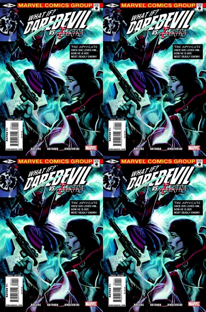 Daredevil vs Elektra 4-Comic Marvel Set (2010) What If