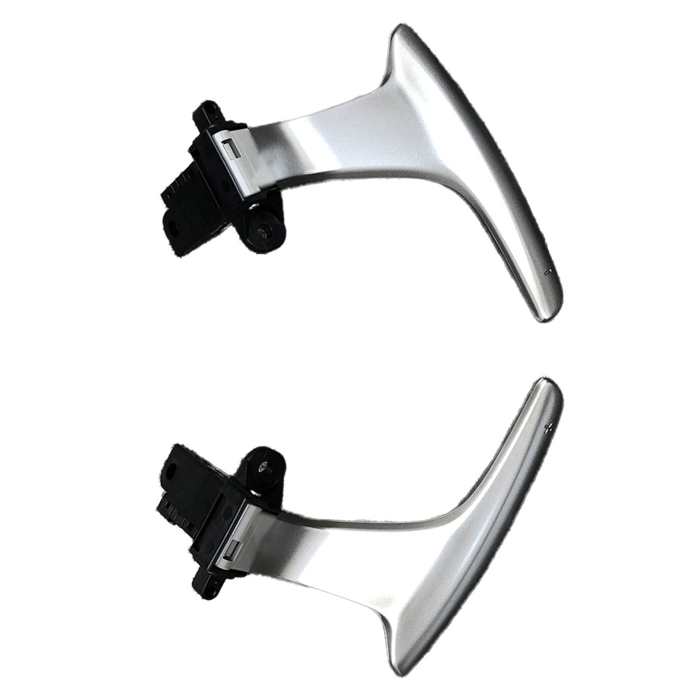 Matte Silver Steering Wheel Paddle Shifters Fit Infiniti Q50 2014-2021 ABS 2pcs