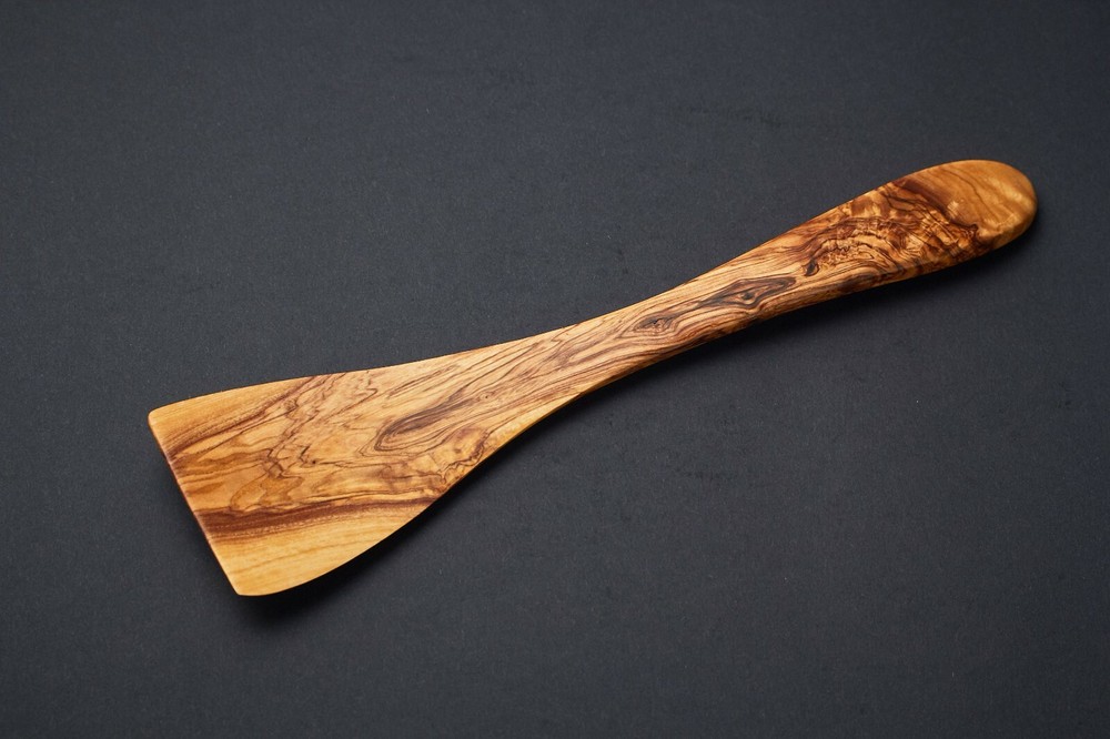 Olive Wood Spoon (30 sm) Olive Wood Utensil Kitchen Spatula spork cooking spoon