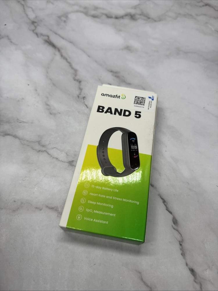 Amazfit Band 5 | Black | Fitness Tracker | 15-Day Battery Life | Water Resistant