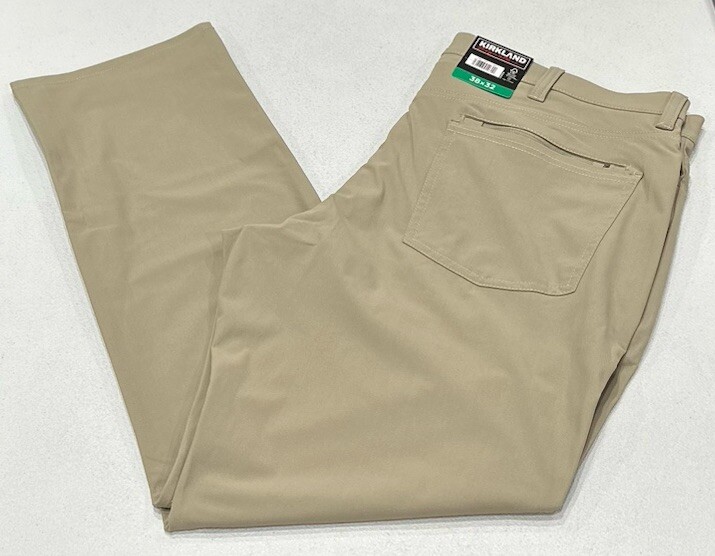 Kirkland Signature Men’s Commuter Pants, Tan, Size 38X32