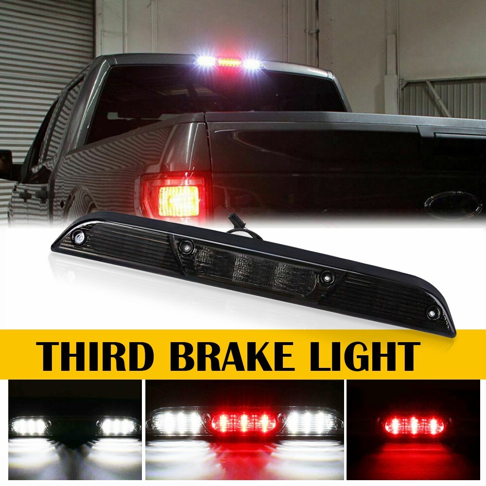 FOR 15-20 FORD F150/SUPER DUTY LED THIRD 3RD BRAKE TAIL LIGHT CARGO LAMP TINTED