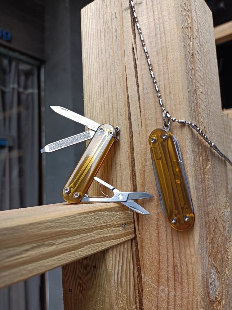 1PC EDC PEI Pocket Knife Handle Scale for VICTORINOX RAMBLER 0.6225 58mm Knife