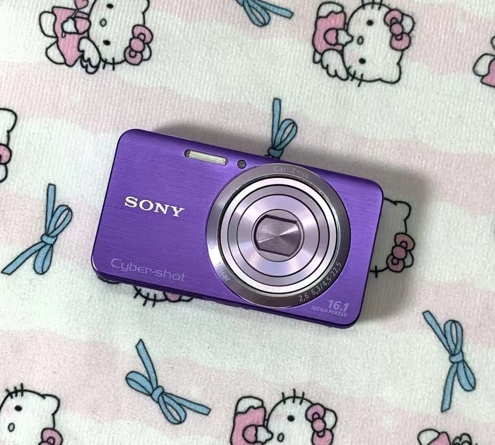 SONY Cyber shot DSC-W630 16.1MP 5x Compact Digital Camera Purple Tested