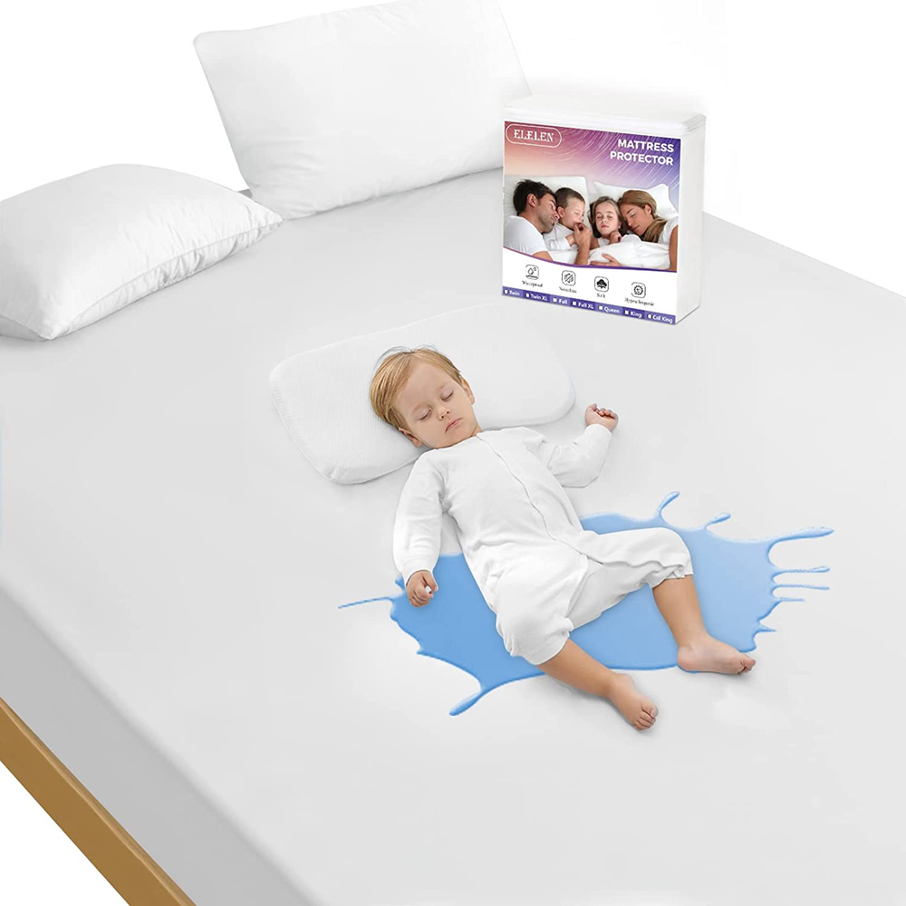Twin Mattress Protector Waterproof Twin Mattress Cover Soft Breathable Noiseless