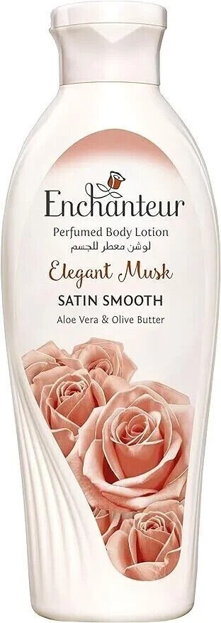 Enchanteur Elegant Musk Perfumed Body Lotion With Aloe Vera & Olive Butter 250ml