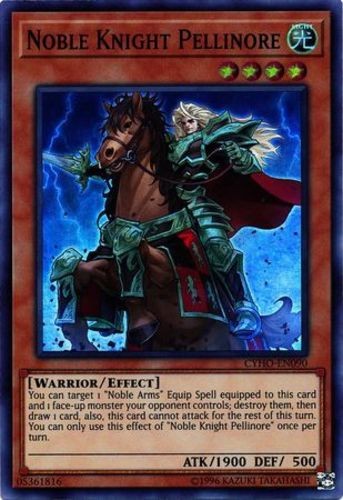Noble Knight Pellinore CYHO-EN090 Super Rare Unlimited Lightly Played