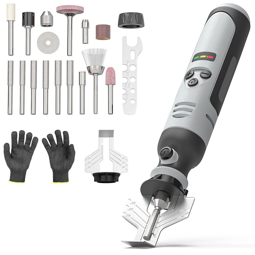 Electric Handheld Chainsaw Sharpener Diamond Sharpening Bits Handheld Levels
