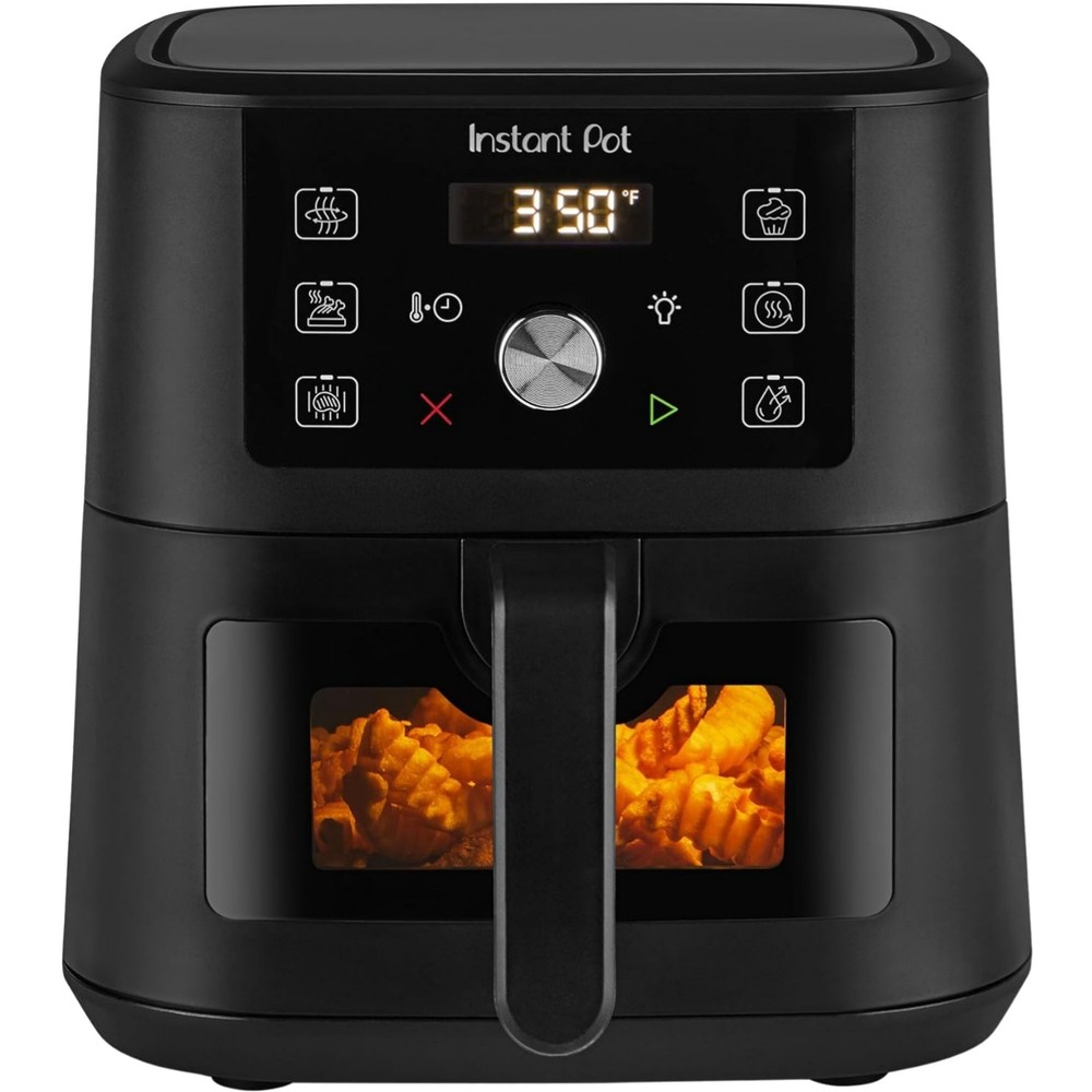 Mini Air Fryer Plastic 4 Qt Programmable Bake Roast Dehydrate Reheat