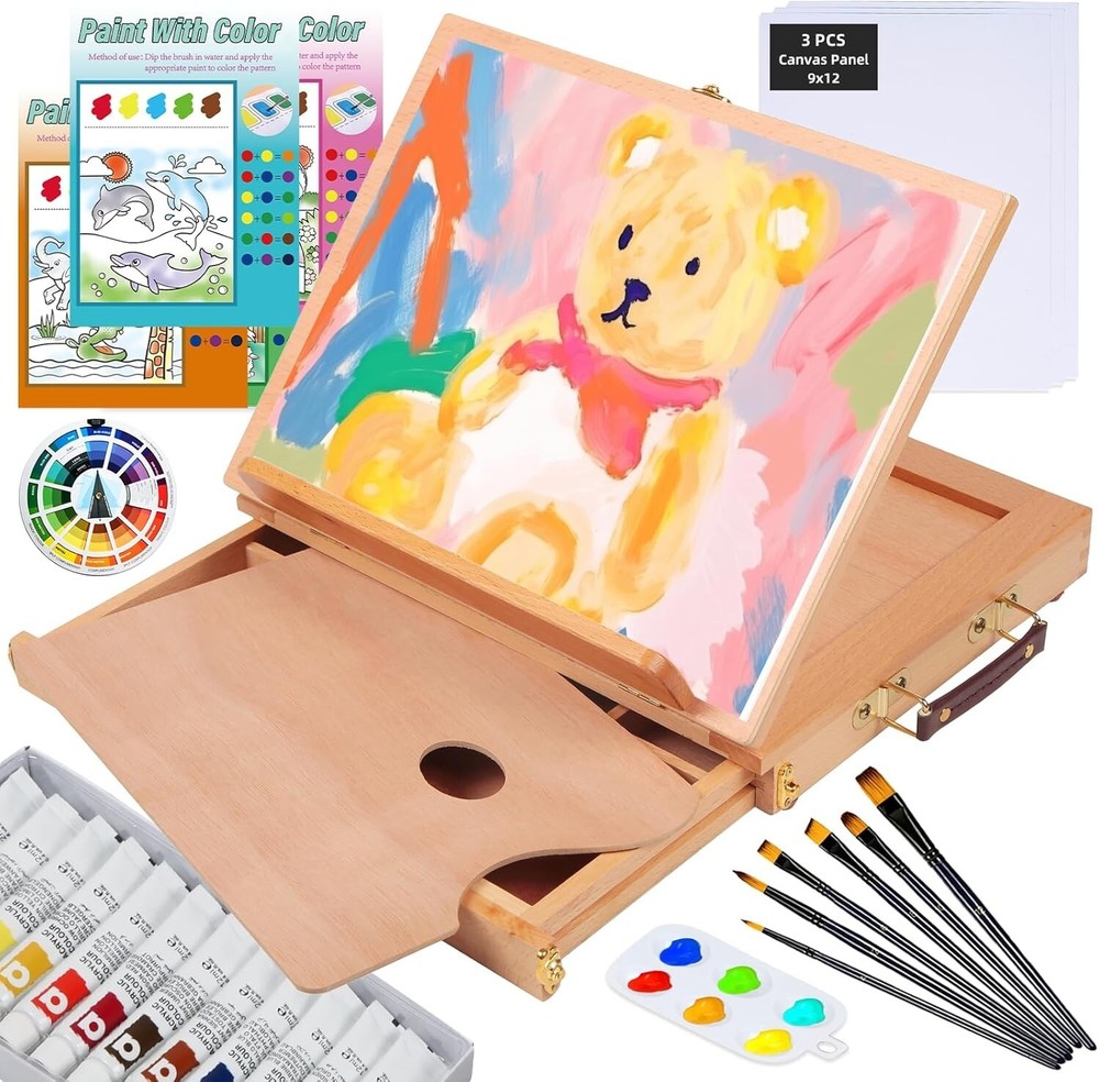 29-Piece Artist Acrylic Painting Kit - Complete Starter Set for All Skill Levels