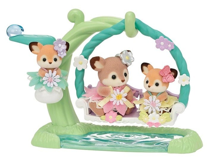Sylvanian Families Baby Deer Water Friendship Swing FS-56 Calico Critter 2024