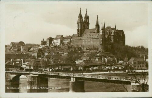 Ansichtskarte Meißen a.d. Elbe Albrechtsburg und Dom 1933