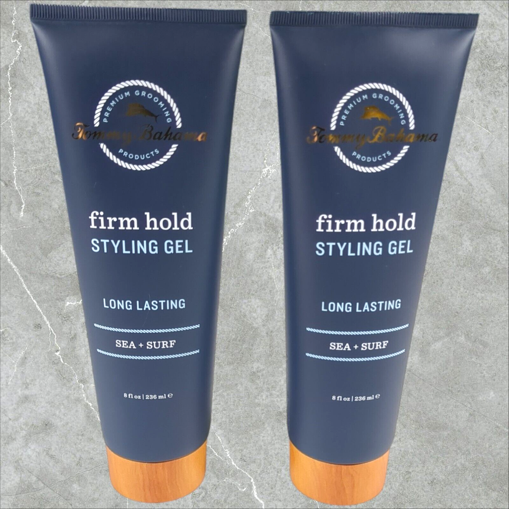 Tommy Bahama Styling Gel Firm Hold Long Lasting SEA + SURF 2 Pack 8 oz each
