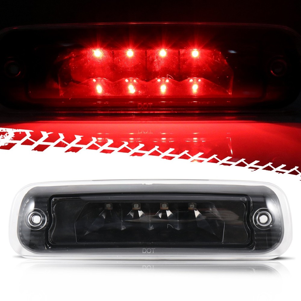 LED 3rd High Mount Brake Light Cargo Tail Lamp 97-01 for Jeep Cherokee Clear