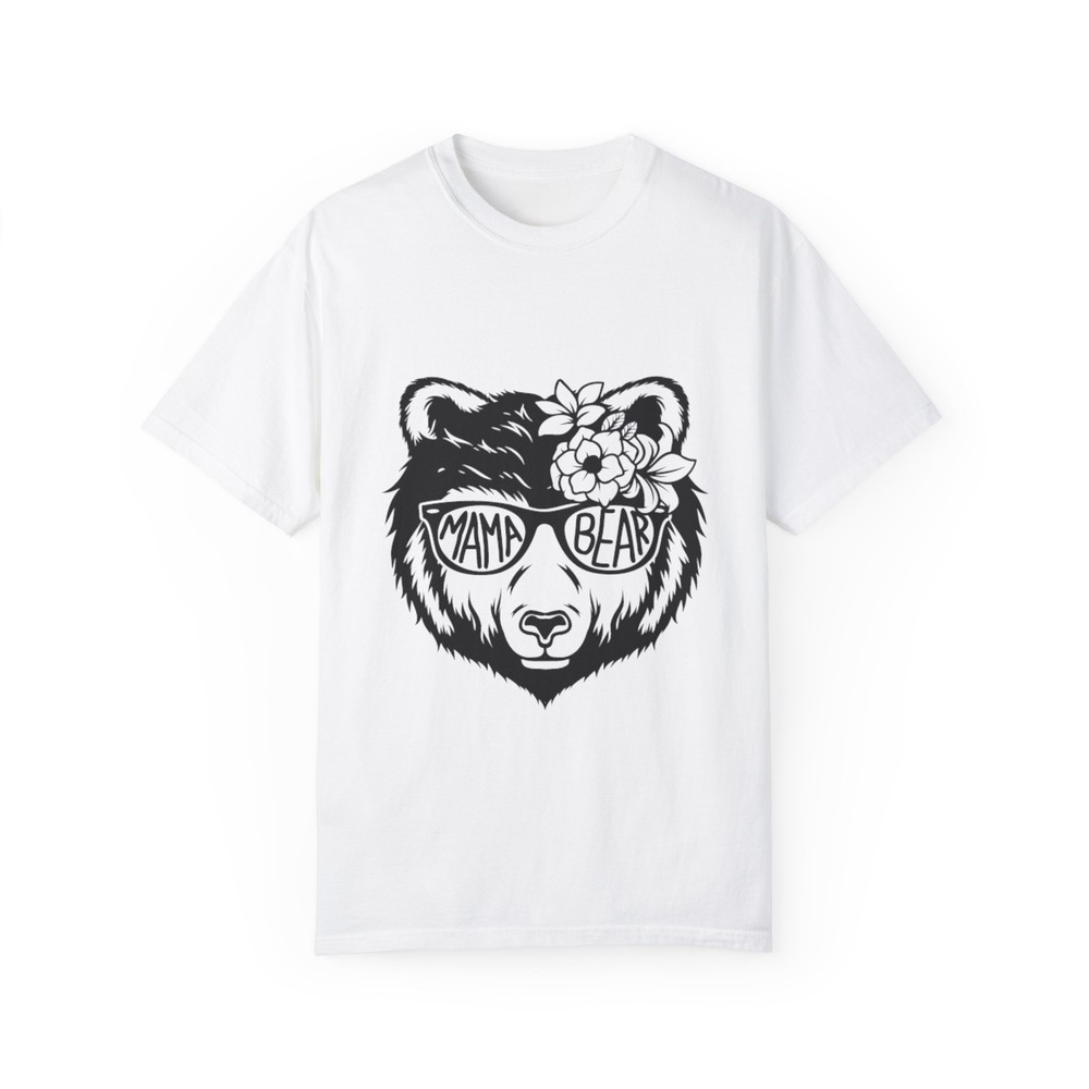 Momma Bear Cool with Glasses Unisex T-shirt - Funny Graphic Tee, Hipster Bear