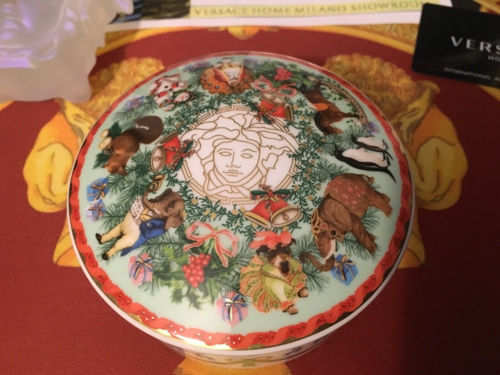 VERSACE MEDUSA CANDY JEWELRY TRINKET BOX HORSE DOG ELEPHANT PEACOCK BELL SALE