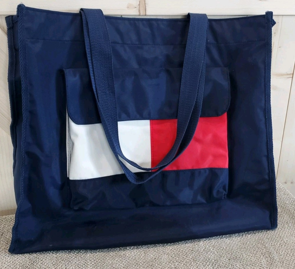 Vintage Tommy Hilfiger Weekender Travel Bag for Men and Women