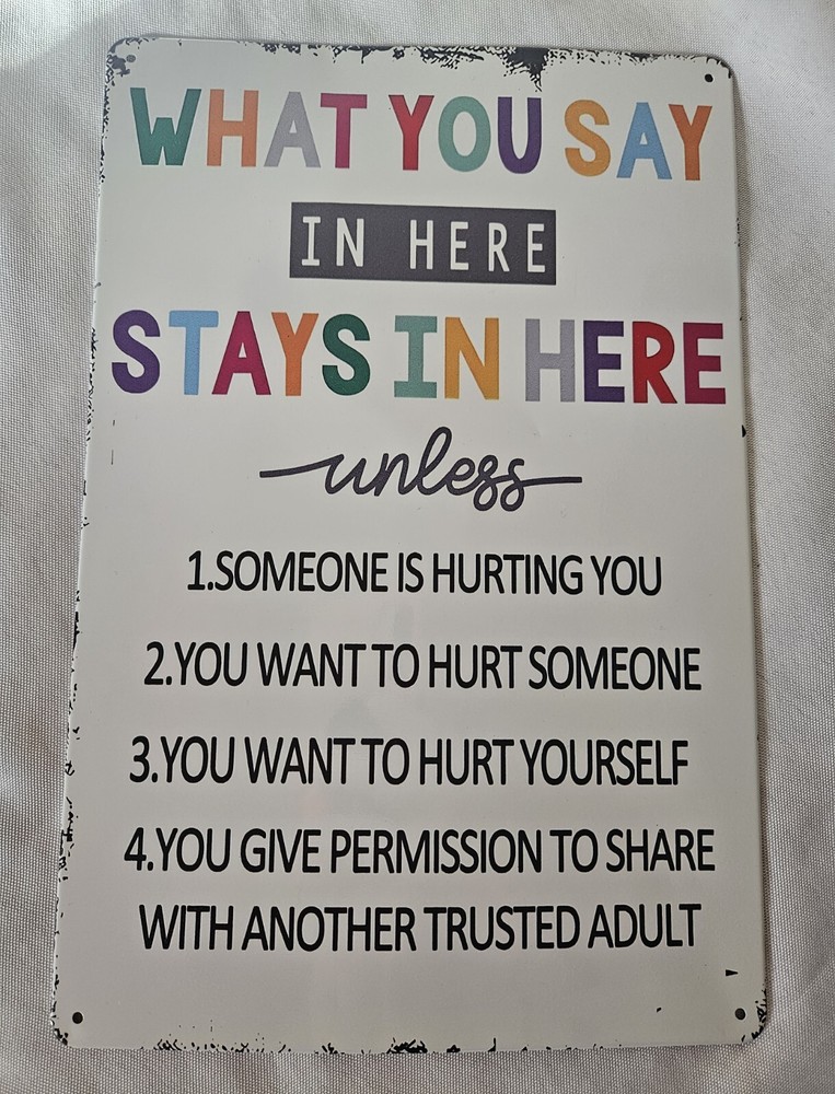 Confidentiality Poster for Counseling Office Protecting Your Privacy with Counselors  