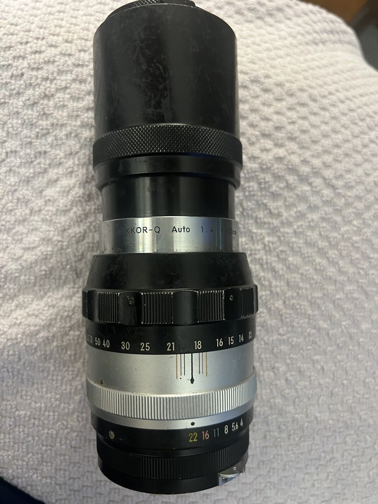 Vintage Nippon Kogaku Nikkor Q Auto 1:4 f=20 Cm For Nikon Camera Lens ( Z)