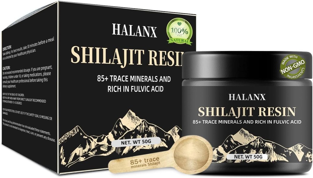 Pure Himalayan Shilajit Resin - 50g Organic High Potency Supplement