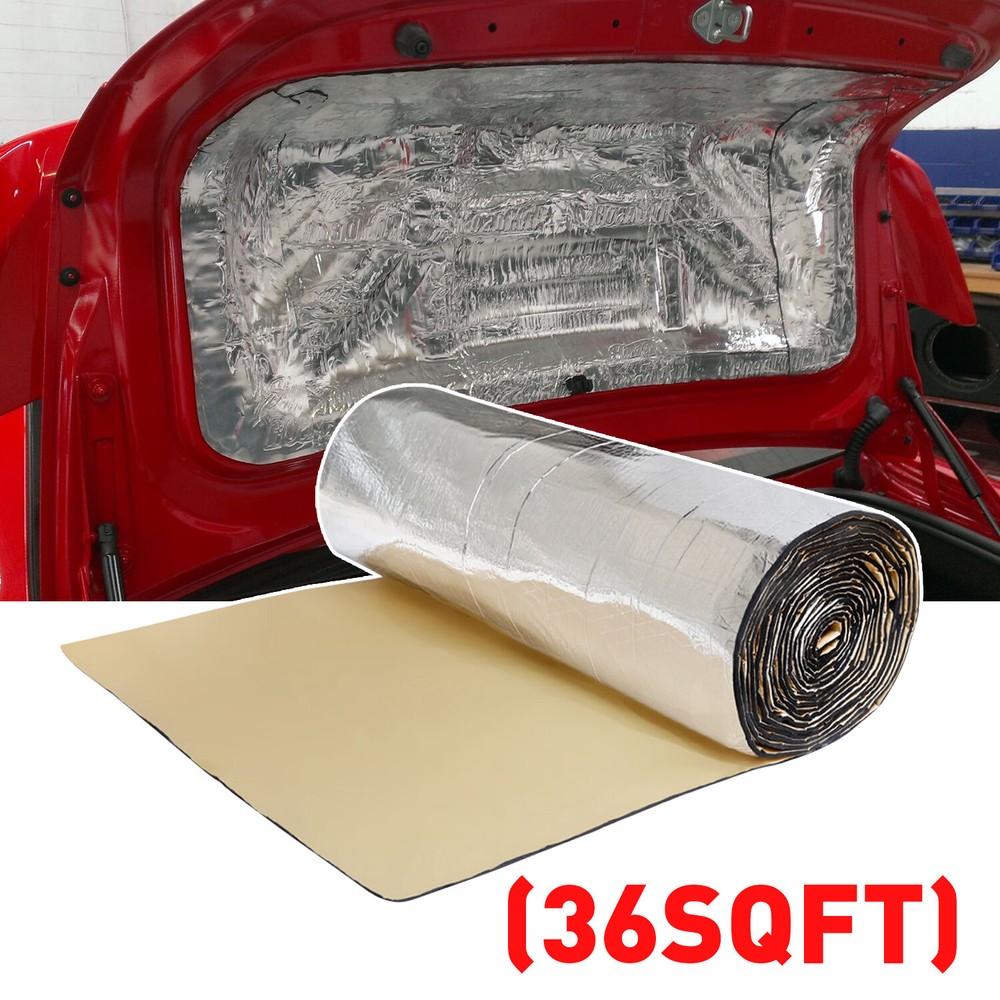 Fireproof Sound Deadener Heat Insulation Mat For Car Hood Engine 800cm X 42cm