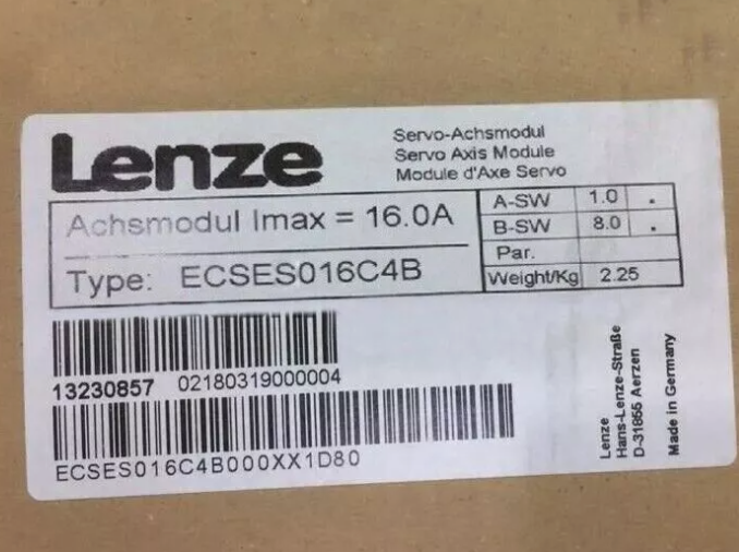 ECSES016C4B 1PCS NEW LENZE Servo Drive Axis Module ECSES016C4B